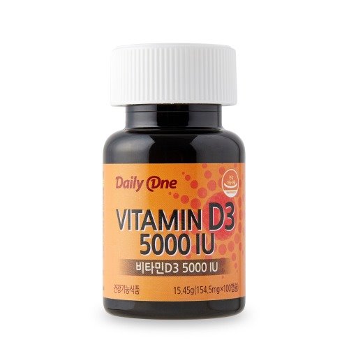 (데일리원)비타민 D3 5000 IU 100캡슐